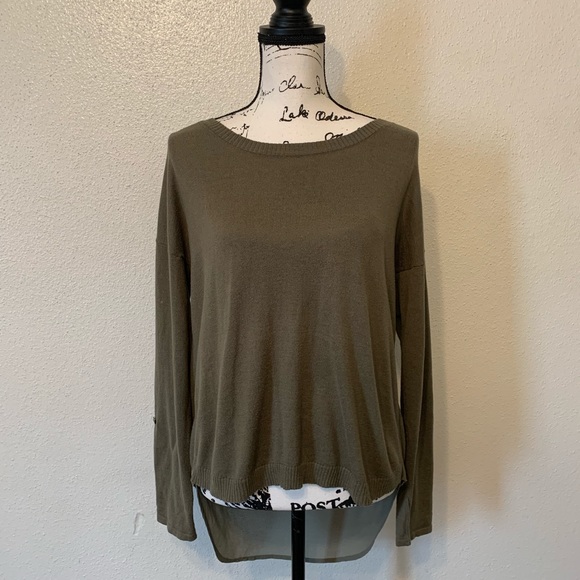 Fifty Street Sheer Buttons Sweater - Picture 3 of 9
